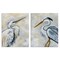 Stupell Industries White Egret Blue Heron 2 pc Canvas Wall Art Set Design by Yvette St. Amant